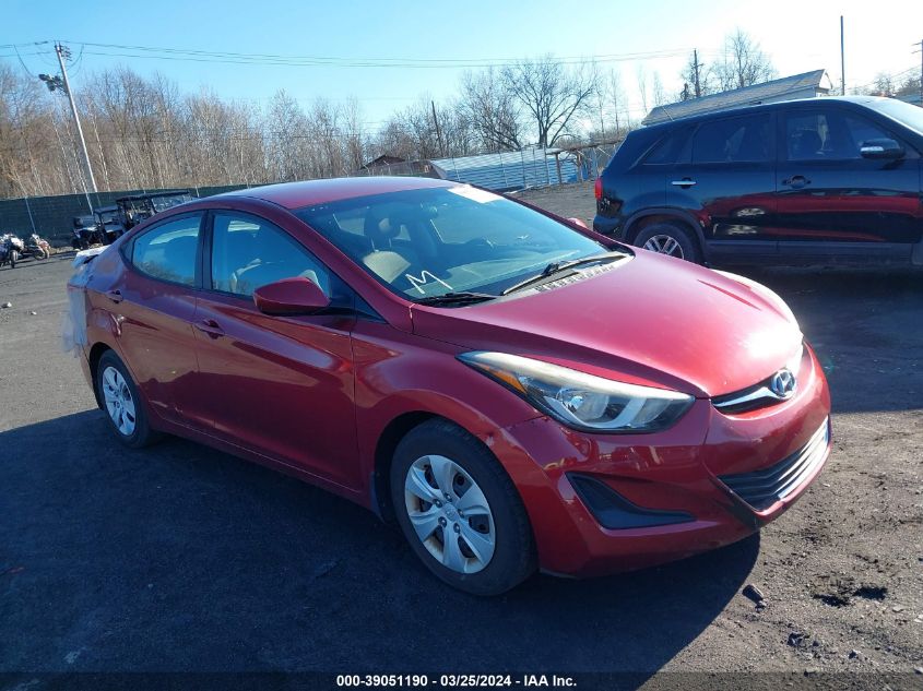 5NPDH4AE8GH668668 | 2016 HYUNDAI ELANTRA