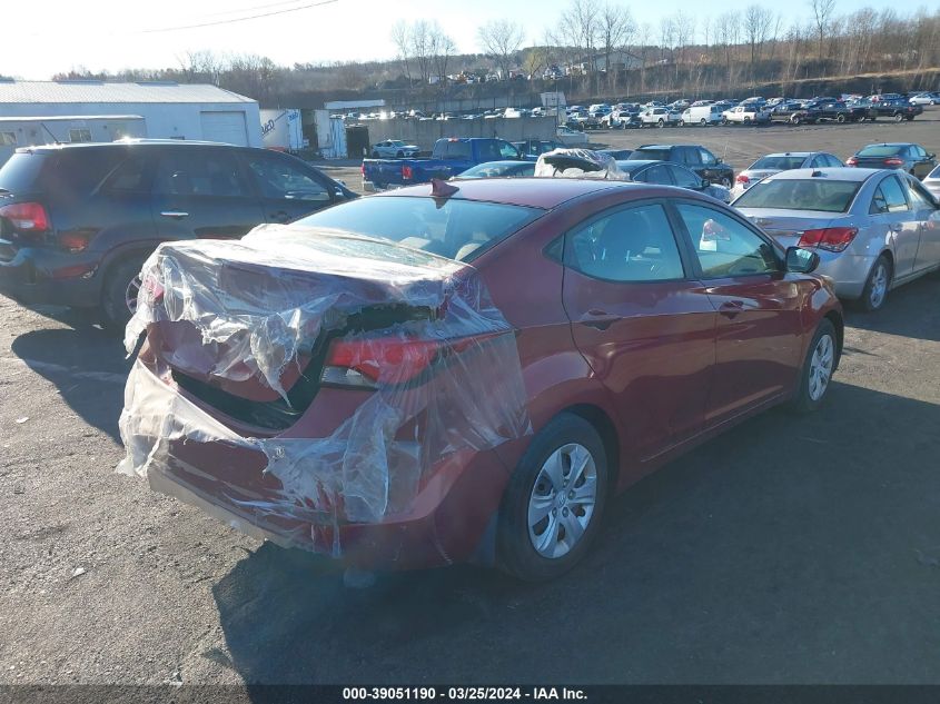 5NPDH4AE8GH668668 | 2016 HYUNDAI ELANTRA