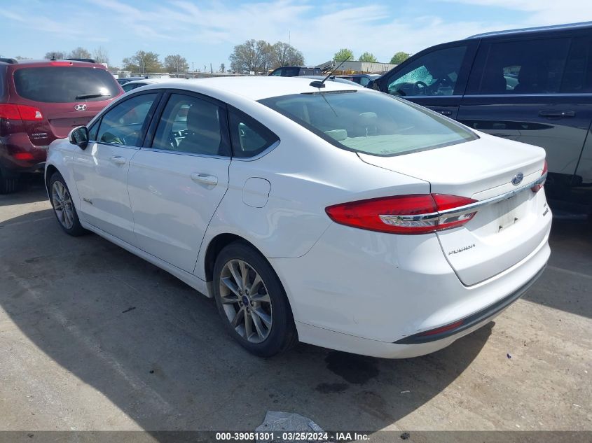 3FA6P0LU8HR314663 | 2017 FORD FUSION HYBRID