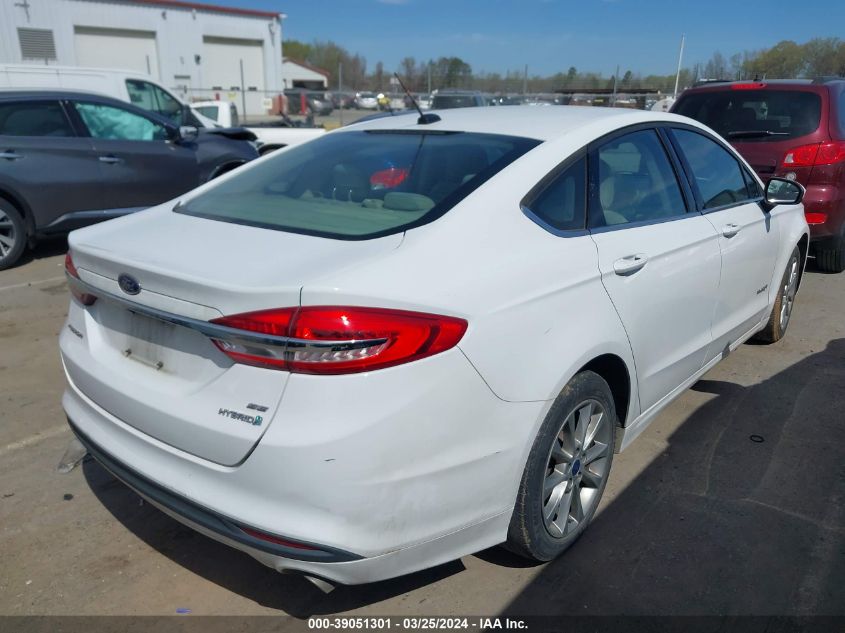 3FA6P0LU8HR314663 | 2017 FORD FUSION HYBRID