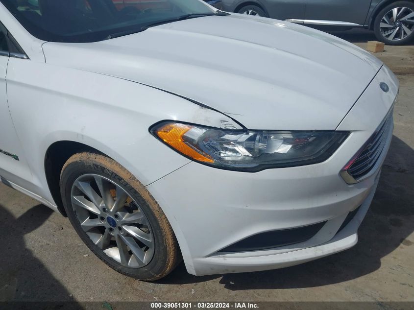 3FA6P0LU8HR314663 | 2017 FORD FUSION HYBRID