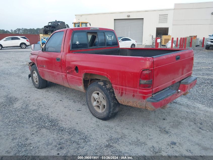 1996 Dodge Ram 1500 VIN: 1B7HC16Z3TS717491 Lot: 39051951