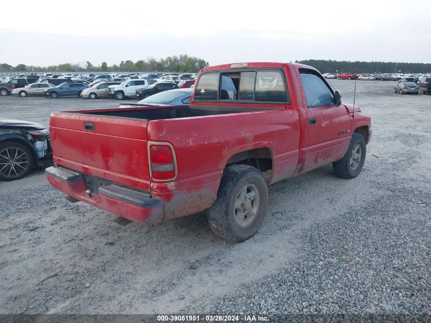 1996 Dodge Ram 1500 VIN: 1B7HC16Z3TS717491 Lot: 39051951