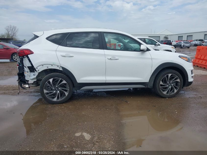 2021 Hyundai Tucson Sport VIN: KM8J33AL6MU319337 Lot: 39052318