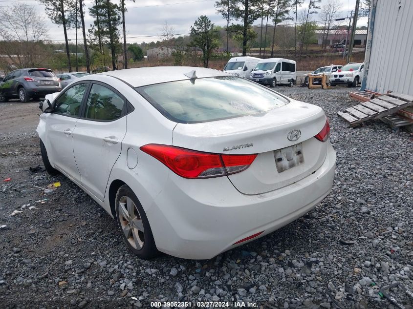 2013 Hyundai Elantra Gls VIN: 5NPDH4AE6DH367022 Lot: 39052351