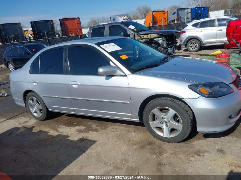 2004 Honda Civic Ex VIN: 2HGES26724H598448 Lot: 39052636