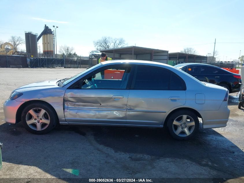 2004 Honda Civic Ex VIN: 2HGES26724H598448 Lot: 39052636