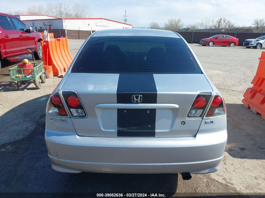 2004 Honda Civic Ex VIN: 2HGES26724H598448 Lot: 39052636