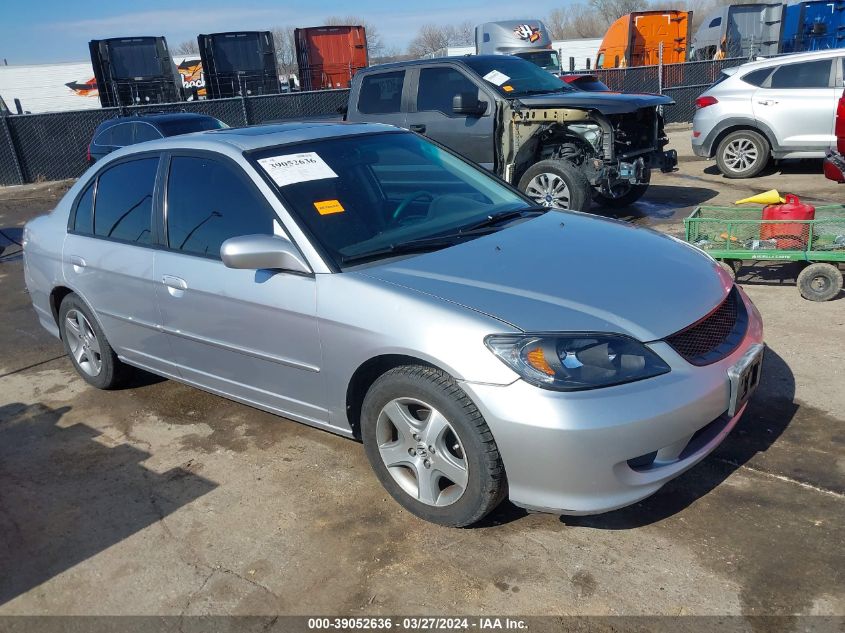 2004 Honda Civic Ex VIN: 2HGES26724H598448 Lot: 39052636