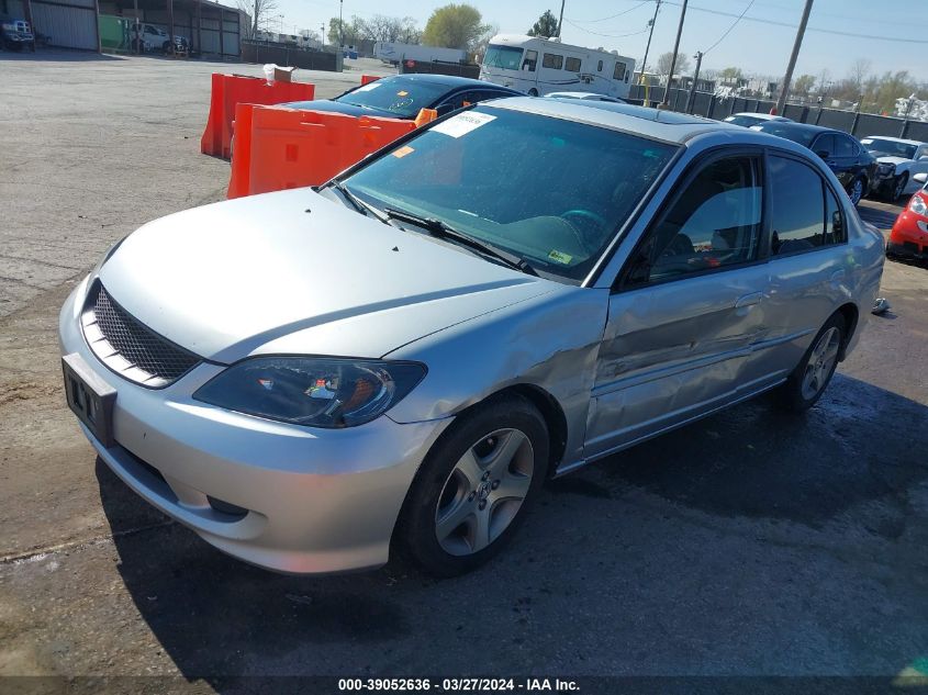 2004 Honda Civic Ex VIN: 2HGES26724H598448 Lot: 39052636