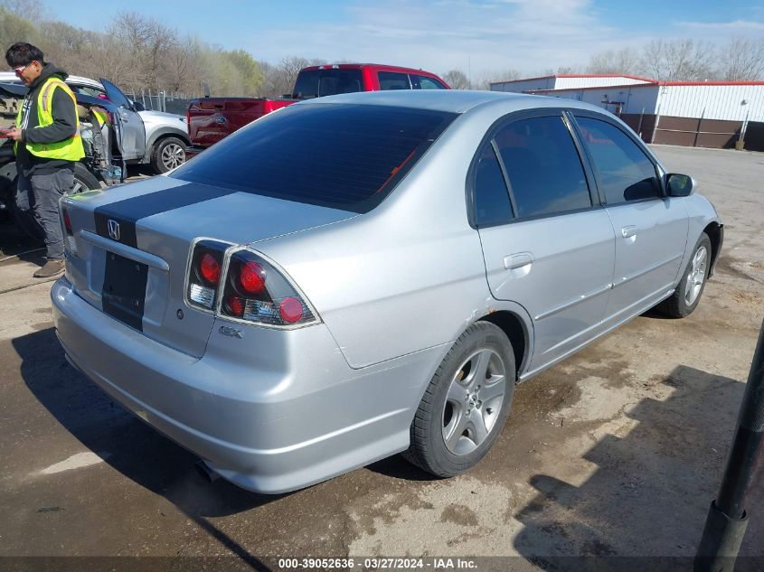 2004 Honda Civic Ex VIN: 2HGES26724H598448 Lot: 39052636