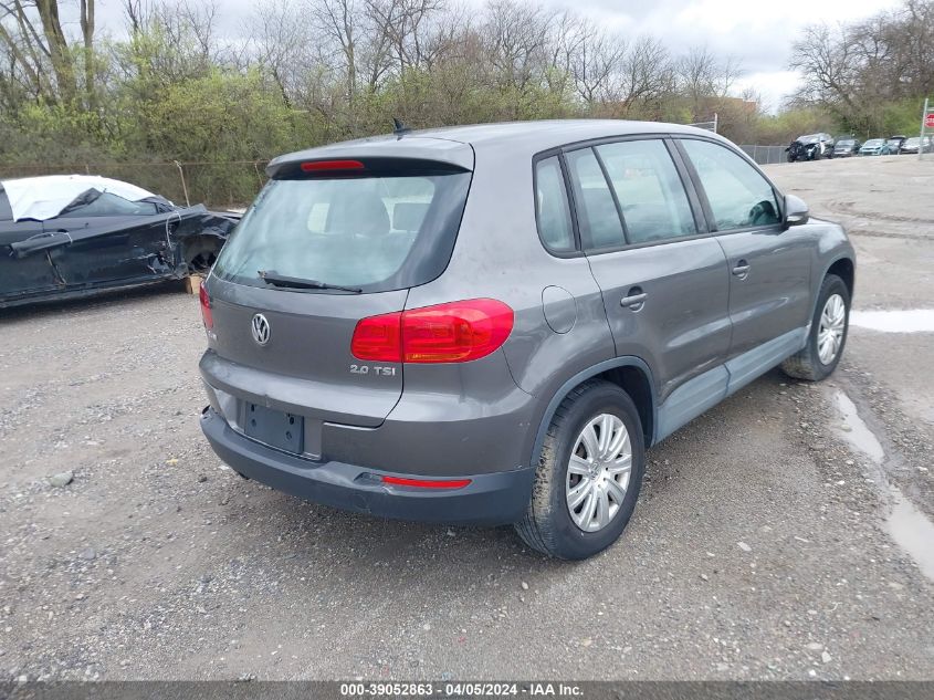 2012 Volkswagen Tiguan S VIN: WVGCV7AX4CW006237 Lot: 39052863