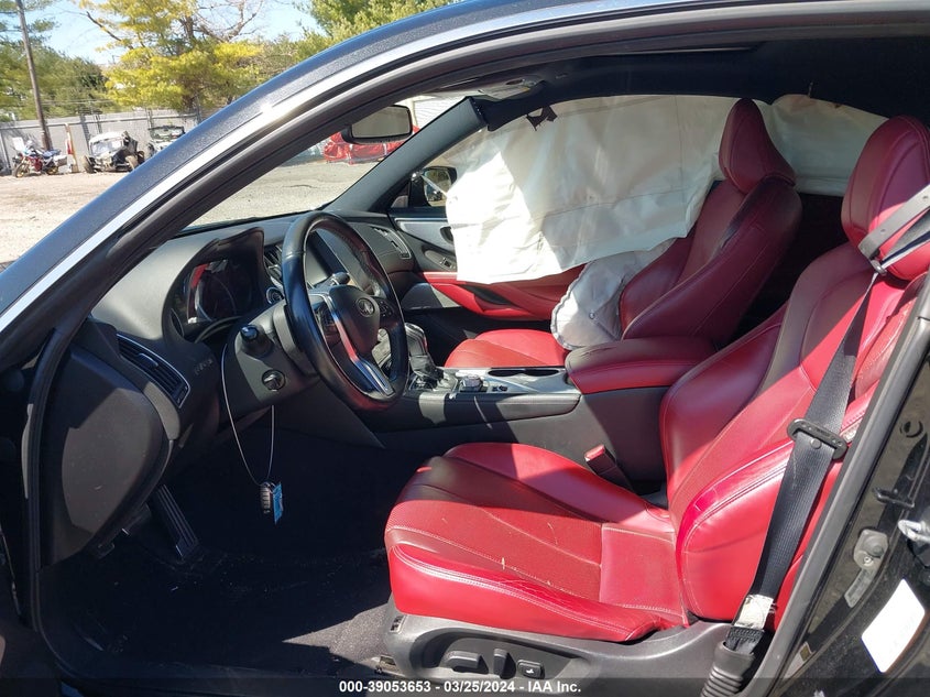 2017 Infiniti Q60 3.0T Red Sport 400 VIN: JN1FV7EL2HM701993 Lot: 39053653