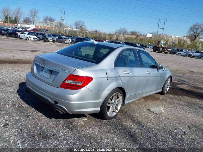 WDDGF8BB5CR238040 | 2012 MERCEDES-BENZ C 300