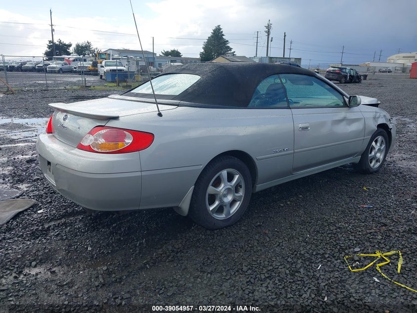 2003 Toyota Camry Solara Sle V6 VIN: 2T1FF28P33C607574 Lot: 39054957