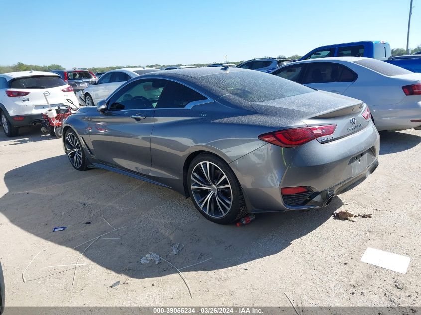 2018 Infiniti Q60 3.0T Luxe VIN: JN1EV7EK1JM340202 Lot: 39055234