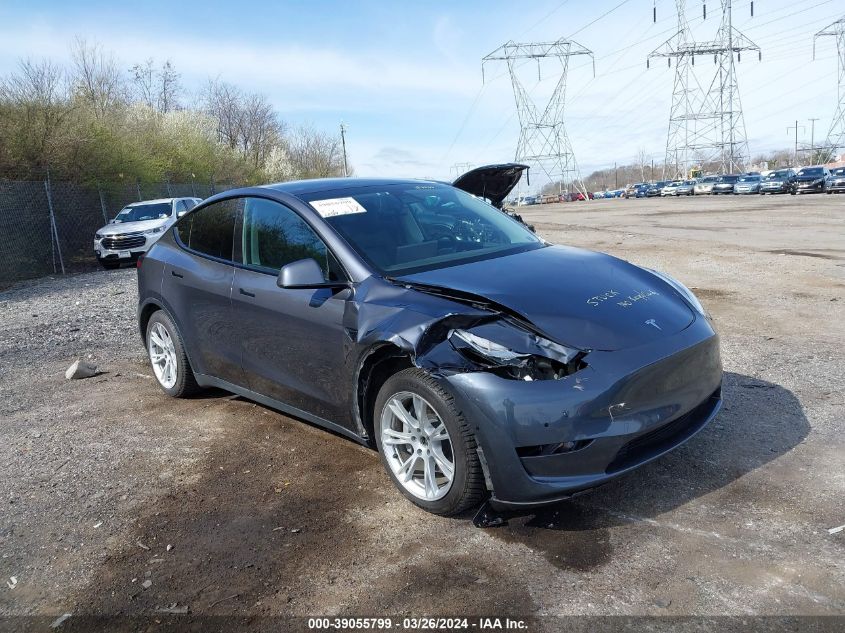 2021 TESLA MODEL Y LONG RANGE DUAL MOTOR ALL-WHEEL DRIVE - 5YJYGAEE3MF187850