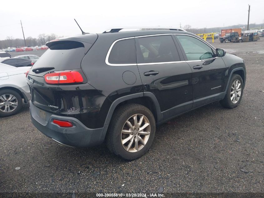 2014 Jeep Cherokee Limited VIN: 1C4PJMDS4EW145965 Lot: 39055810