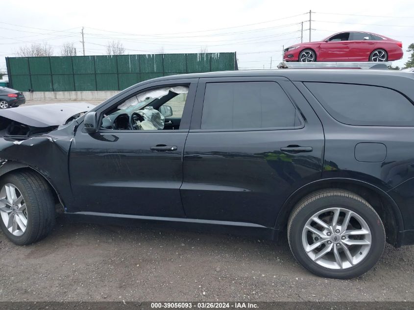 2022 Dodge Durango Gt Awd VIN: 1C4RDJDG6NC105334 Lot: 39056093