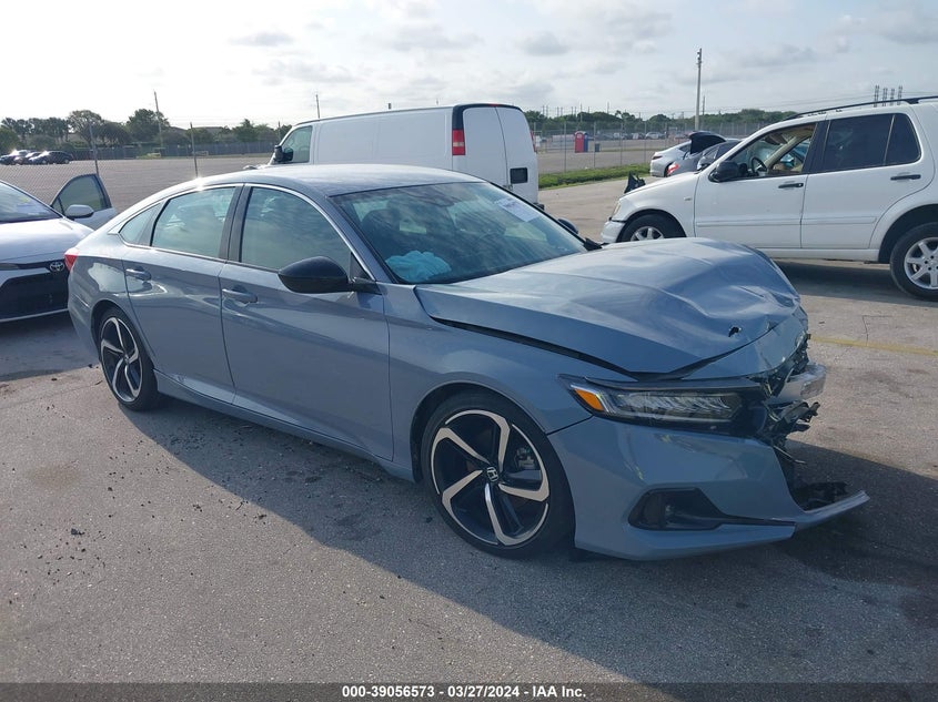 VIN 1HGCV1F44NA011035 2022 HONDA ACCORD SPORT SE