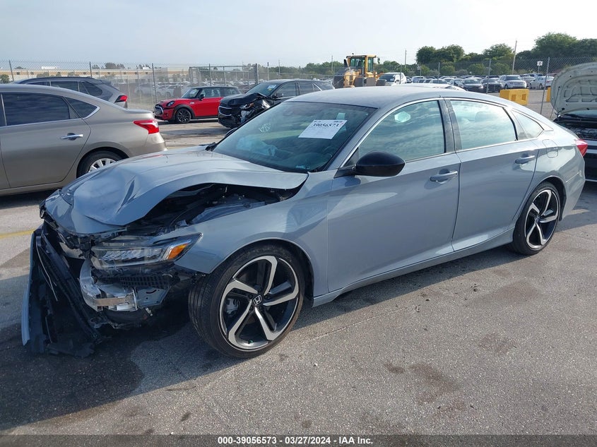 VIN 1HGCV1F44NA011035 2022 HONDA ACCORD SPORT SE