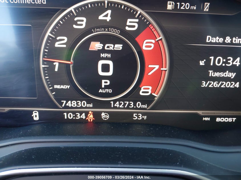 VIN WA1C4AFY4K2064273 2019 AUDI SQ5 PRESTIGE