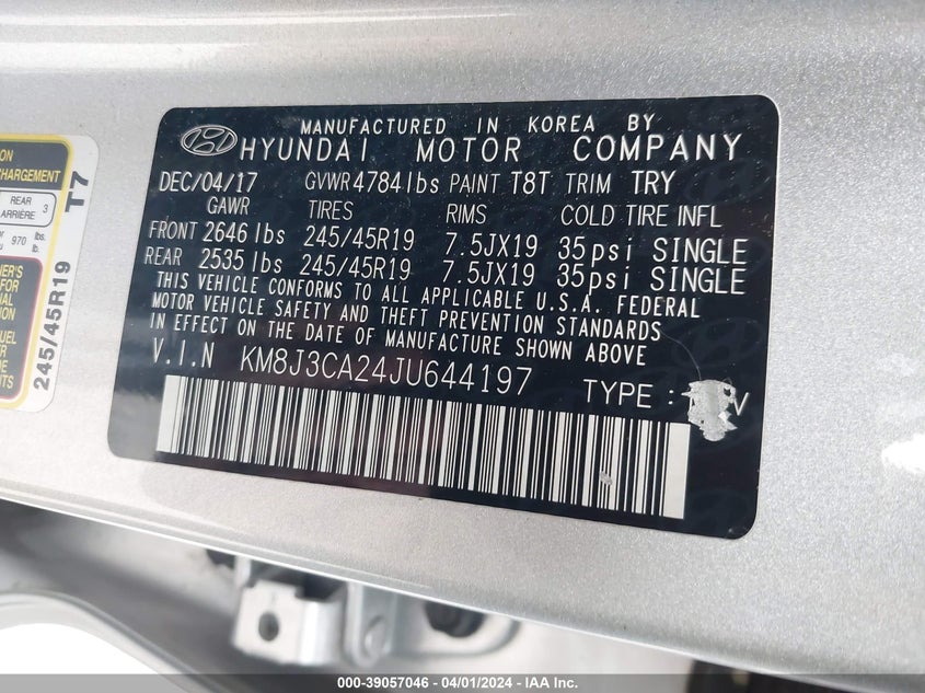 2018 HYUNDAI TUCSON LIMITED - KM8J3CA24JU644197