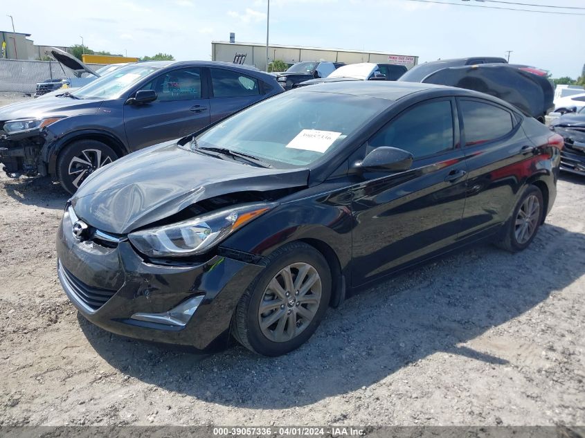 2016 Hyundai Elantra Se VIN: KMHDH4AE9GU530154 Lot: 39057336