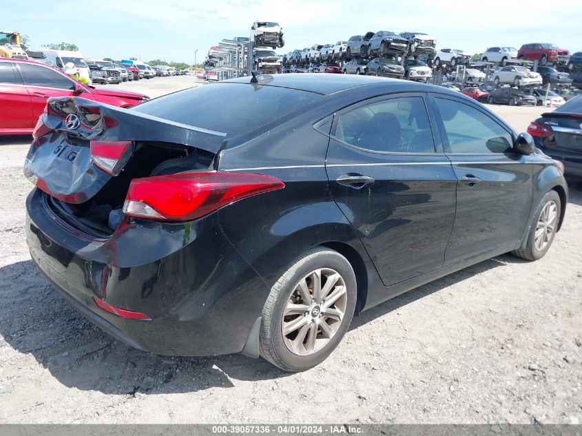 2016 Hyundai Elantra Se VIN: KMHDH4AE9GU530154 Lot: 39057336