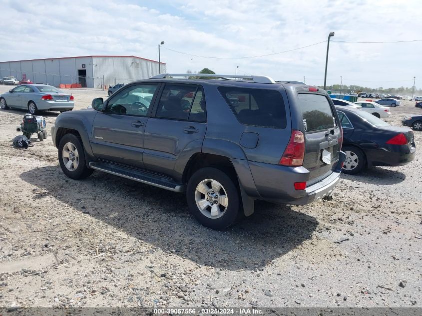 2004 Toyota 4Runner Limited V6 VIN: JTEZU17RX40040805 Lot: 39057556