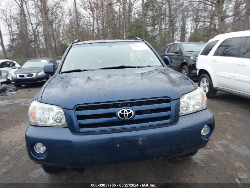 2004 Toyota Highlander Limited V6 VIN: JTEEP21A940059201 Lot: 39057755