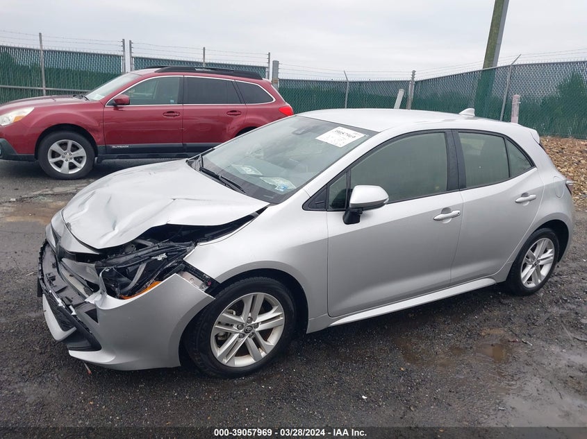 VIN JTND4MBE5M3138803 2021 TOYOTA COROLLA SE
