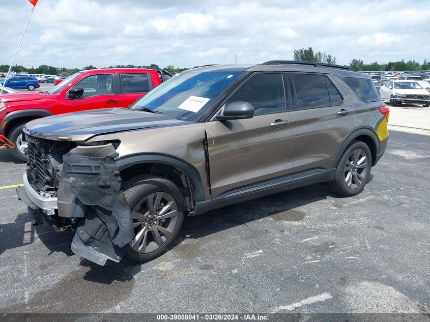 VIN 1FMSK7DH2MGB93207 2021 FORD EXPLORER XLT