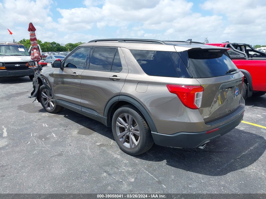 VIN 1FMSK7DH2MGB93207 2021 FORD EXPLORER XLT