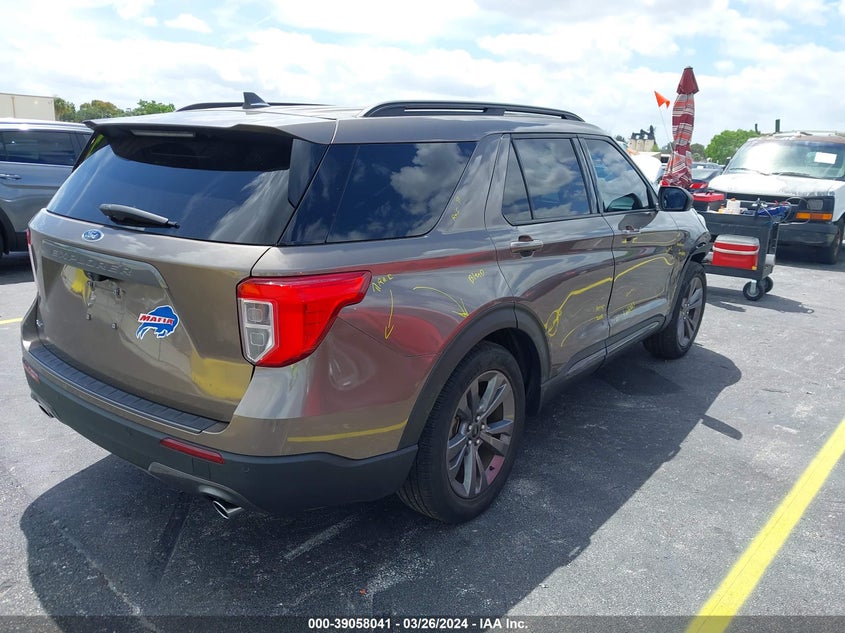 VIN 1FMSK7DH2MGB93207 2021 FORD EXPLORER XLT