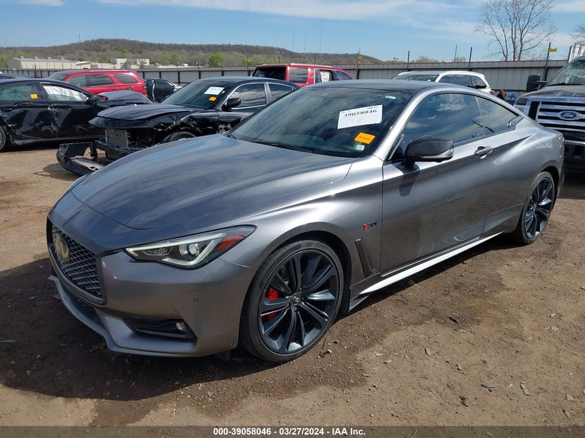 2017 Infiniti Q60 3.0T Red Sport 400 VIN: JN1FV7EL9HM701201 Lot: 39058046