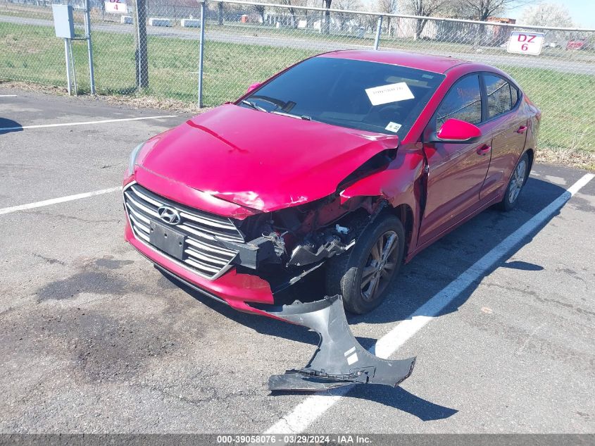 2017 Hyundai Elantra Se VIN: KMHD84LF4HU195490 Lot: 39058076