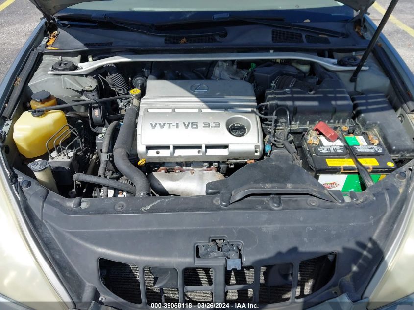 2004 Lexus Es 330 VIN: JTHBA30GX45020333 Lot: 39058118