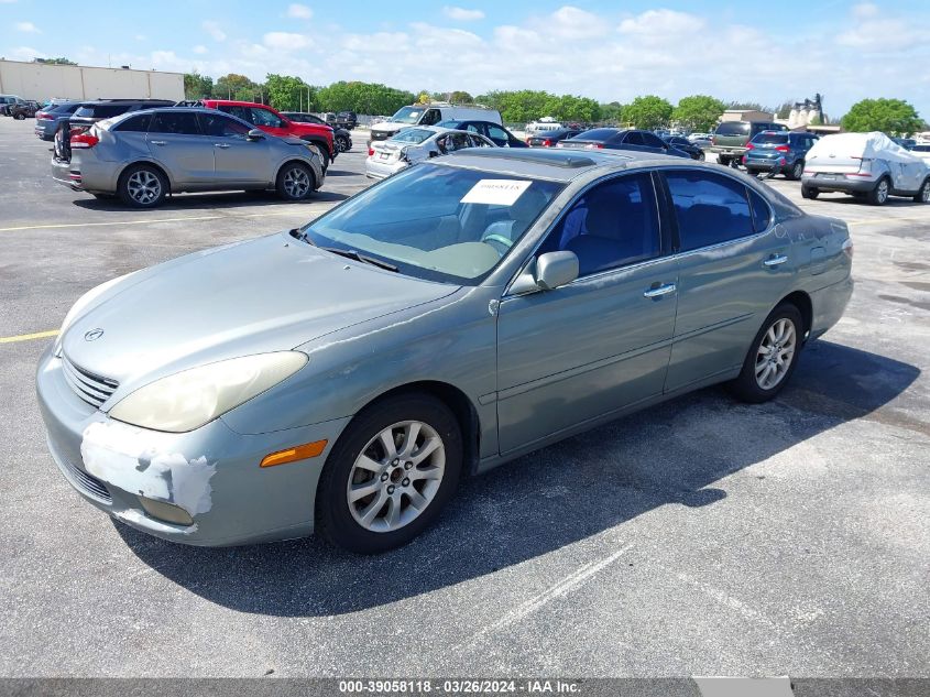2004 Lexus Es 330 VIN: JTHBA30GX45020333 Lot: 39058118