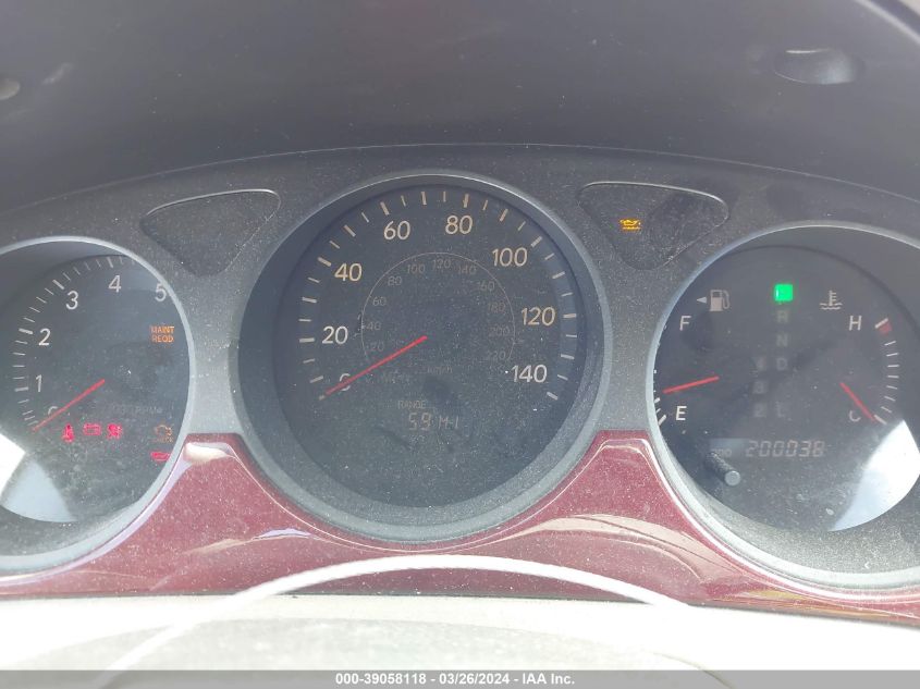 2004 Lexus Es 330 VIN: JTHBA30GX45020333 Lot: 39058118