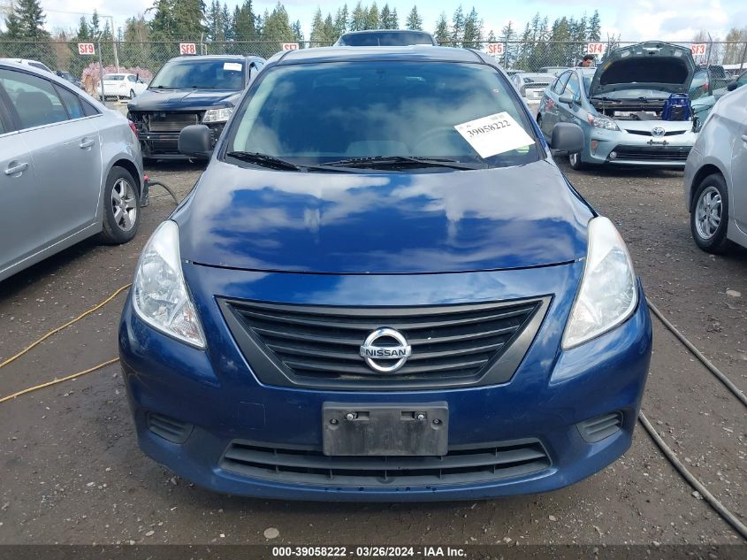 2012 Nissan Versa S/Sv/Sl VIN: 3N1CN7AP7CL861334 Lot: 39058222