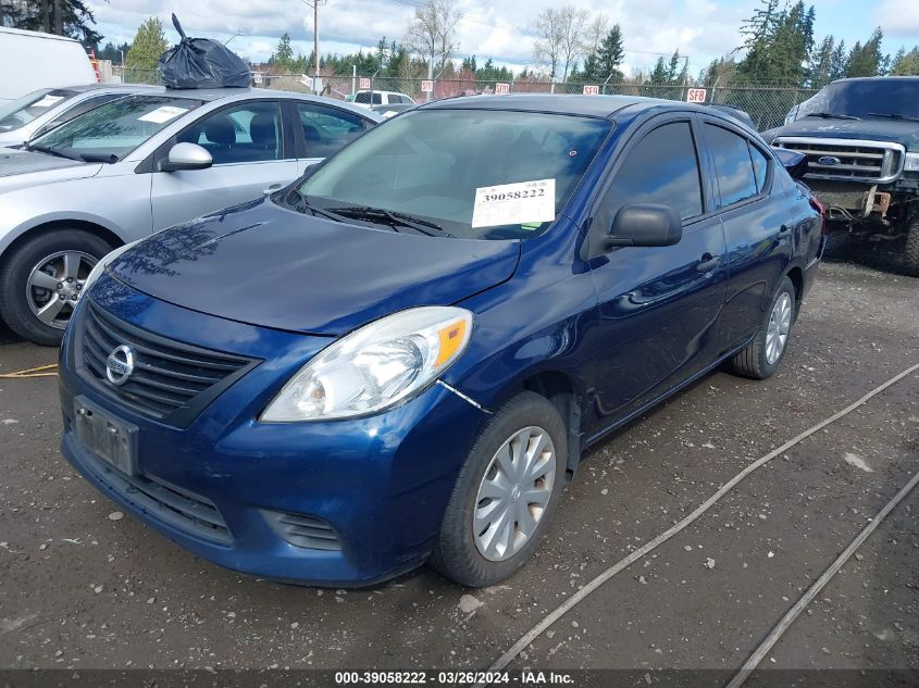 2012 Nissan Versa S/Sv/Sl VIN: 3N1CN7AP7CL861334 Lot: 39058222