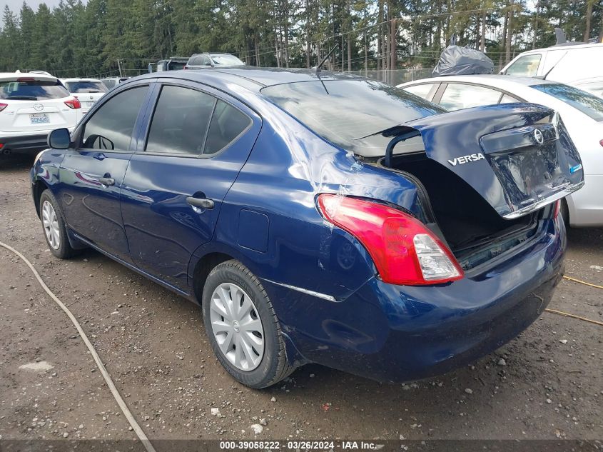 2012 Nissan Versa S/Sv/Sl VIN: 3N1CN7AP7CL861334 Lot: 39058222