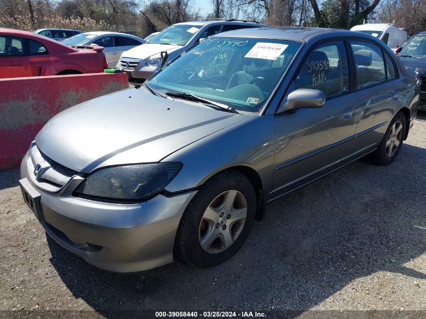 2HGES26765H612627 | 2005 HONDA CIVIC