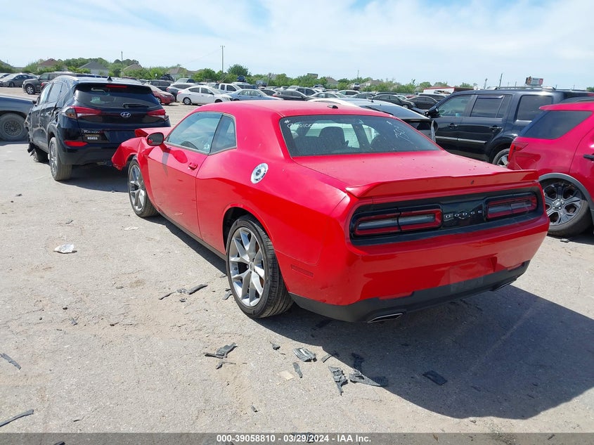 VIN 2C3CDZJG5NH187504 2022 DODGE CHALLENGER GT