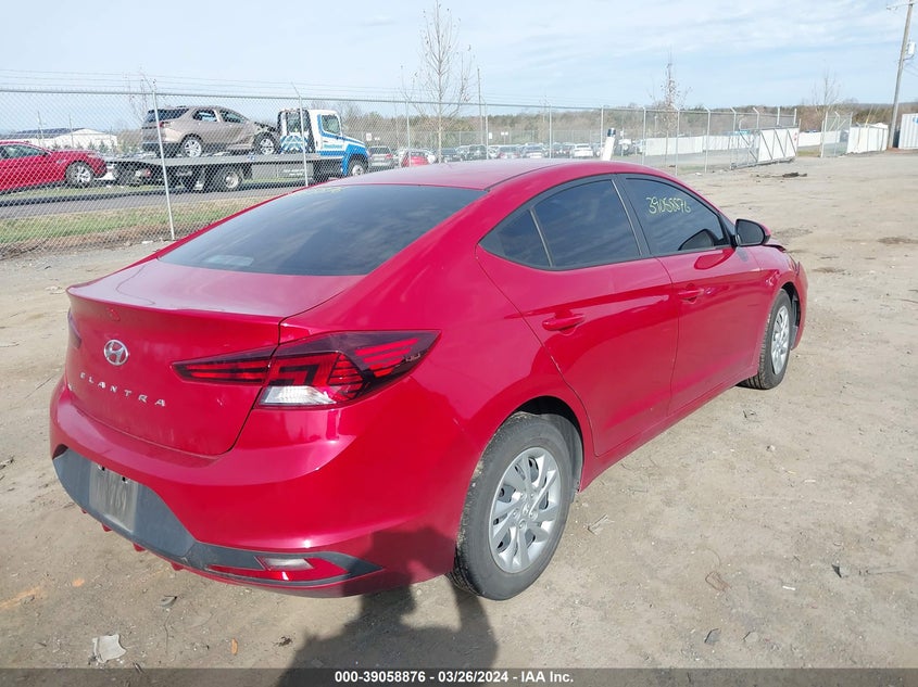 VIN KMHD74LF1LU081068 2020 HYUNDAI ELANTRA SE
