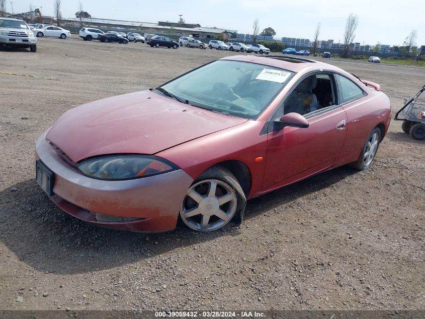 2000 Mercury Cougar V6 VIN: 1ZWFT61L6Y5619576 Lot: 39059432