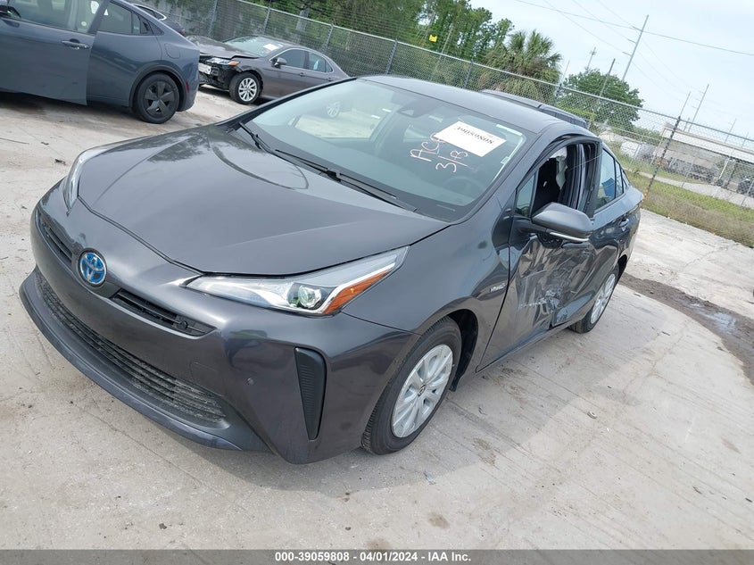 2022 TOYOTA PRIUS 1.8L I-4 DOHC, VVT, (VIN: JTDKAMFUXN3188359