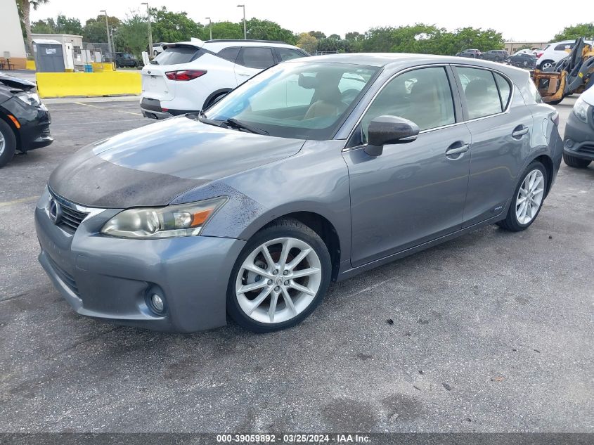 JTHKD5BH1C2082065 | 2012 LEXUS CT 200H