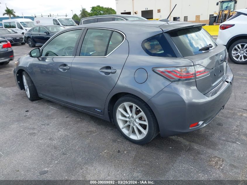 JTHKD5BH1C2082065 | 2012 LEXUS CT 200H